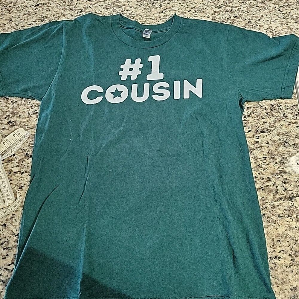 #1 Cousin Tshirt Med‎ Green American Apparel